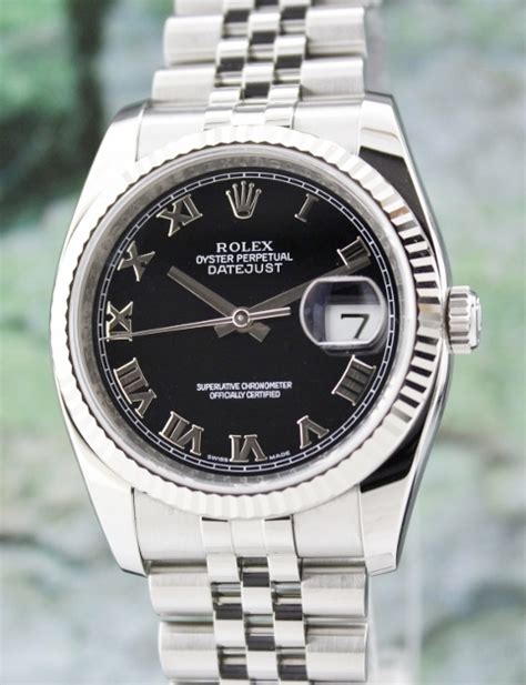 rolex datejust 116234 nero romani|rolex oyster perpetual datejust 116234.